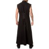 Mens Thread Metal Punk EMO Coat Men Gothic Coat